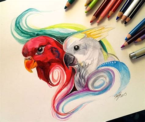 50+ Inspiring Color Pencil Drawings of Animals By Katy Lipscomb – Designbolts