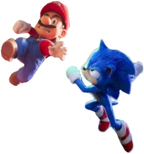 Mario fighting against Sonic by TurkishAutismGaming on DeviantArt