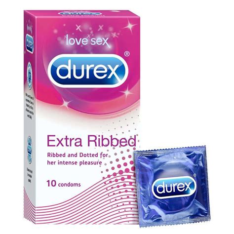 Buy Durex Extra Ribbed Packet Of 10 Condoms Online & Get Upto 60% OFF ...