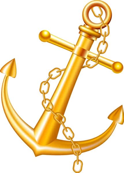 Golden anchor illustration Vectors graphic art designs in editable .ai .eps .svg .cdr format ...