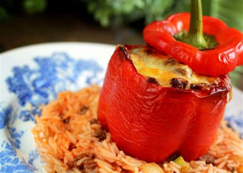 Mexican Rice Stuffed Capsicums | Optimum Health Solutions