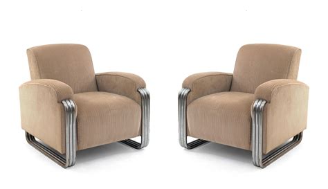 American art deco arm chairs 1