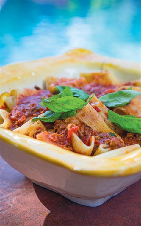 Paccheri Pasta with Meat Sauce | Edible Sarasota