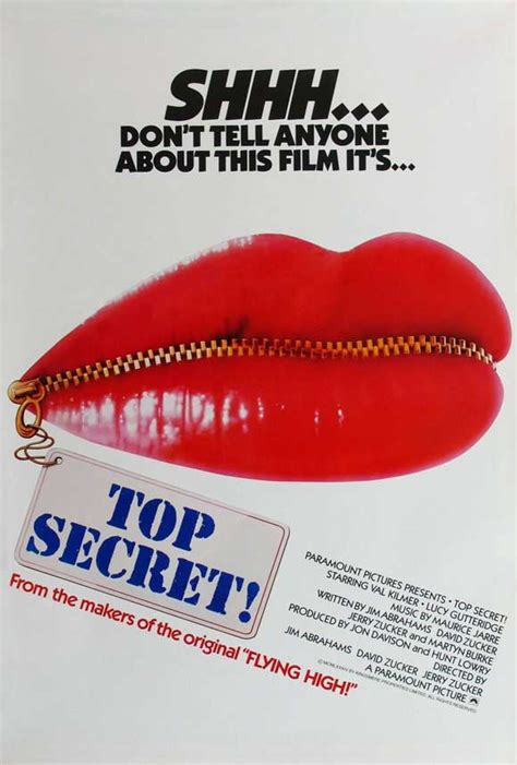 Top Secret - movie POSTER (Style B) (11" x 17") (1984) - Walmart.com