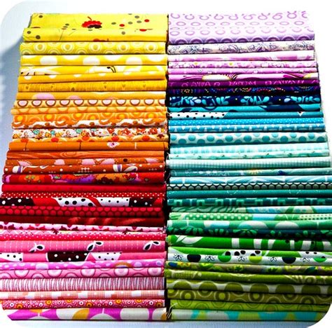 Warm and Cool Fabric Stacks | My Warm and Cool Quilt along f… | Flickr