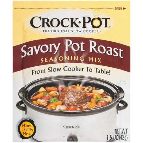 Crock-Pot Savory Pot Roast Seasoning Mix, 1.5 Oz - Walmart.com ...