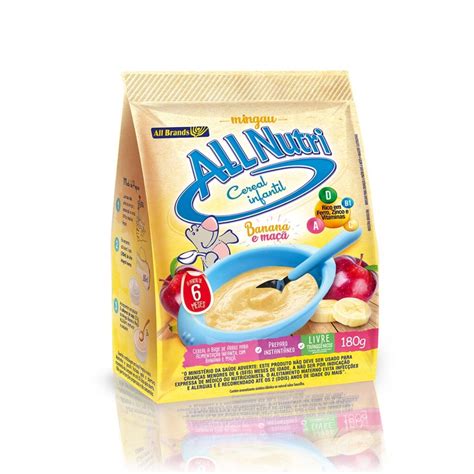 Mingau de Banana e Maçã All Brands - Indústria de Cereais Infantis