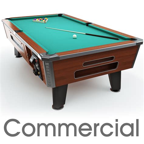 commercial pool table 8ft 3d model