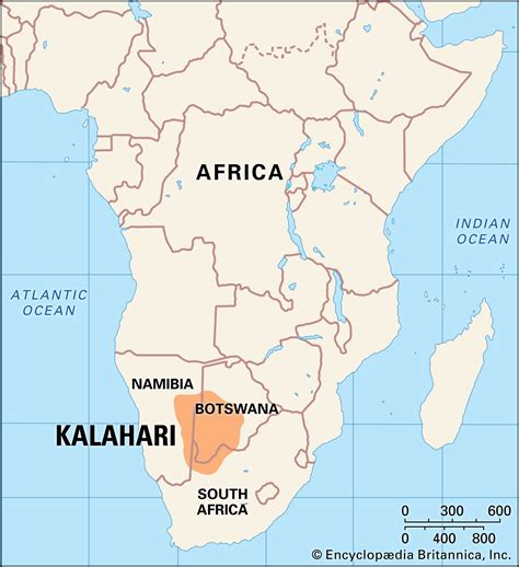 Kalahari Desert On Map Of Africa - map of interstate