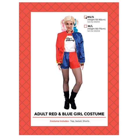 Red and Blue Adult Costume – Sydney Costume Shop