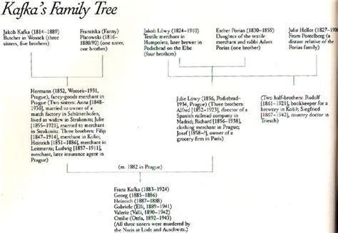 Franz Kafka's family tree