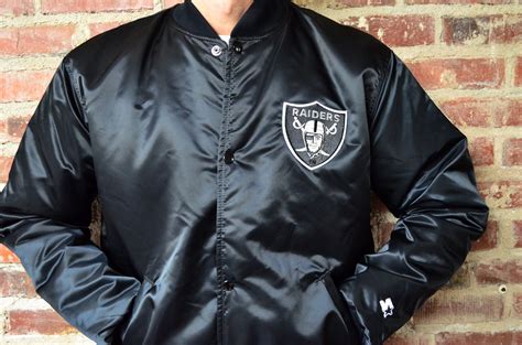 Vintage Los Angeles Raiders satin jacket by Starter - RARE XL TALL ...