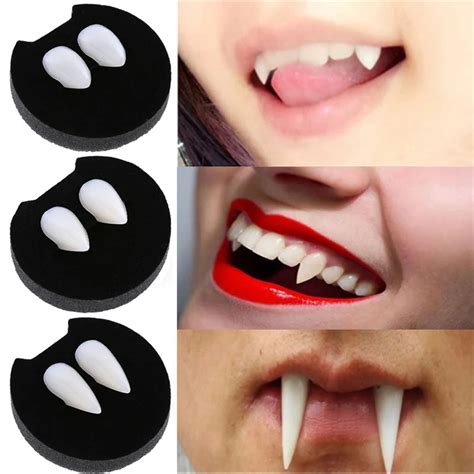 Aliexpress.com : Buy 2Pcs/Set Dentures Zombie Vampire Teeth Ghost Devil ...