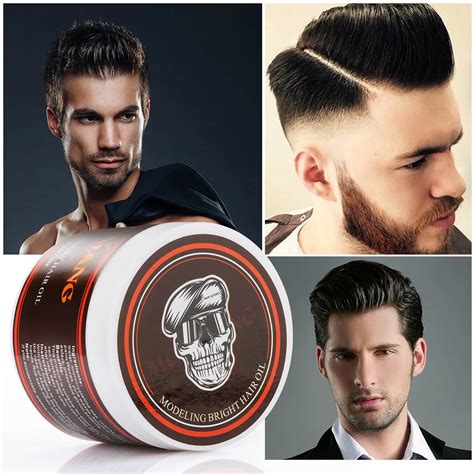 120g Professional Hair Wax Pomade Hair Pomade Styling Wax Skeleton ...