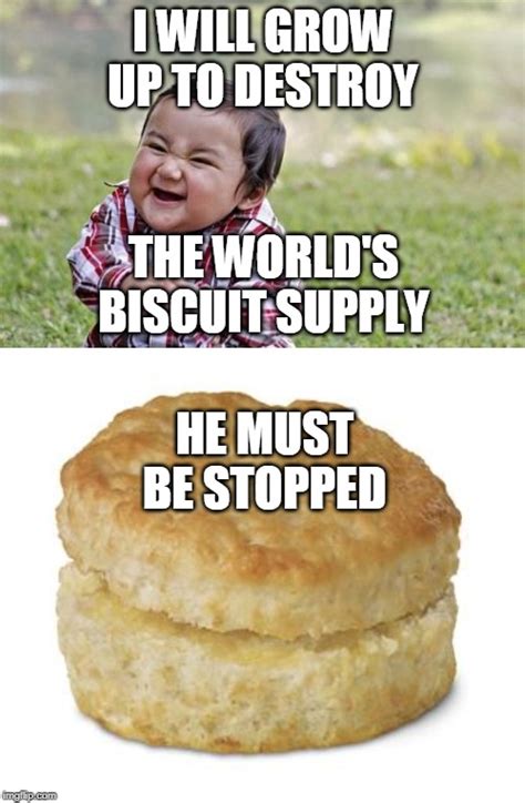 Image tagged in memes,evil toddler,donut biscuit - Imgflip