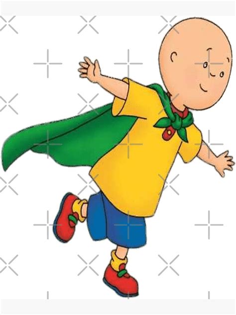 "Caillou Flying" Poster by kyarnkid | Redbubble