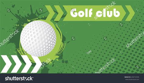 Horizontal Golf Club Banner Stock Vector (Royalty Free) 250710745 | Shutterstock