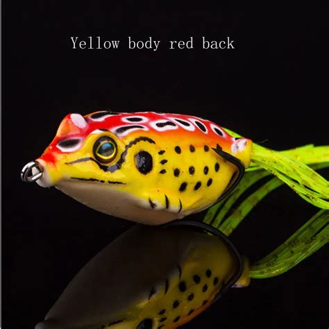 high quality 55mm 13g skirt fishing soft lure frog topwater frog floating bass lure Hot Sale ...