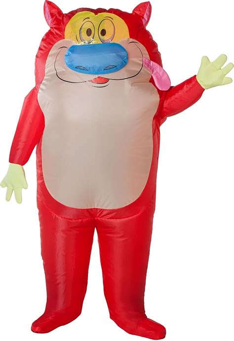 Spirit Halloween Adult Inflatable Stimpy Costume - Ren and Stimpy ...