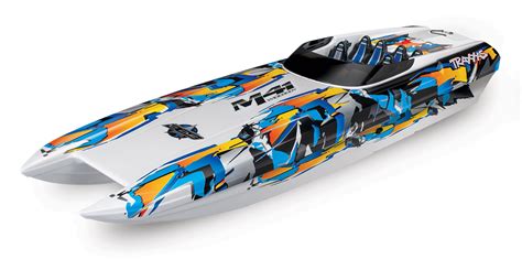 TRAXXAS RC Speed Boat DCB M41 Widebody 40" (101cm) Catamaran Orange ...