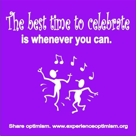 Experience Optimism: The best time to celebrate