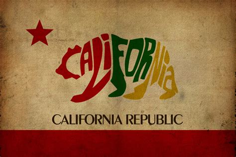 California's Best - California State Flag Design Typography This...