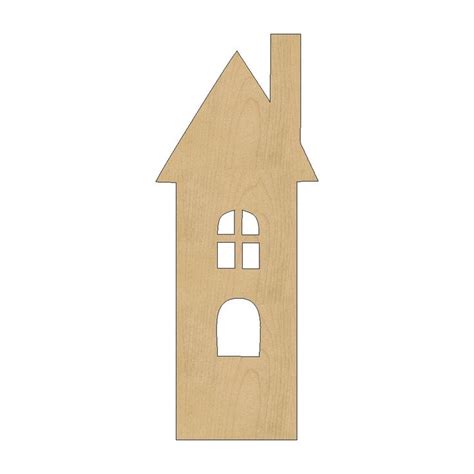 House Cutout Shape Laser Cut Unfinished Wood Shapes, Craft Shapes, Gift ...