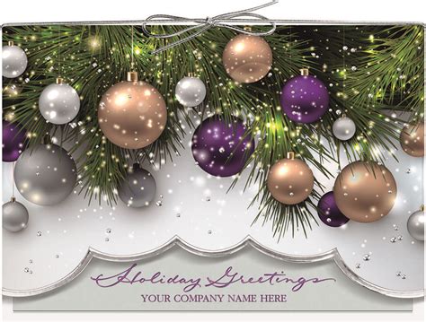 Pretty & Posh Elegant Business Holiday Cards https://partyblock.holidaycardwebsite.com/holiday ...