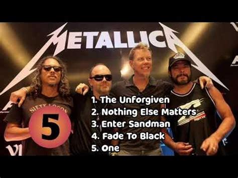 TOP 5 BEST SONGS - METALLICA - YouTube