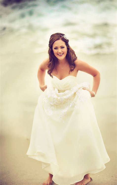 barefoot beach wedding | Wedding photography, Strapless wedding dress, Wedding dresses