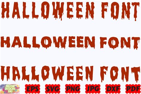 Halloween Fonts SVG | Halloween SVG |PNG Graphic by ...