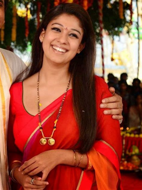 Nayanthara Hot Sexy Pics In Red Saree HD Photos ~ ACTRESS RARE PHOTO GALLERY