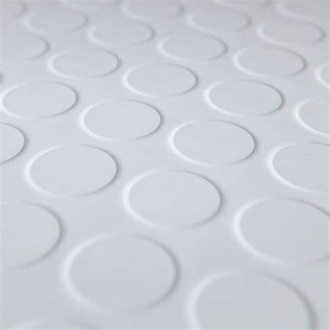 White-Studded-Vinyl-Flooring-Roll-Raised-coin-effect-lino-Bathroom ...