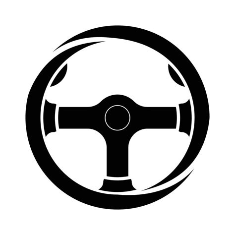 steering wheel logo 16137392 Vector Art at Vecteezy