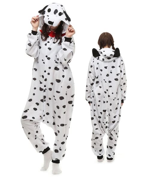 Spotted Dog Dalmatian Onesie Pajamas Animal Costumes For Adult