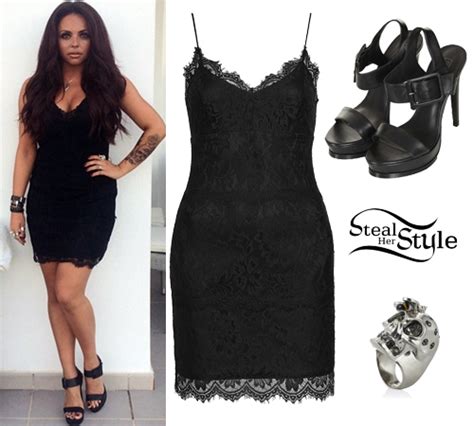 Jesy Nelson: Lace Dress Outfit | Steal Her Style