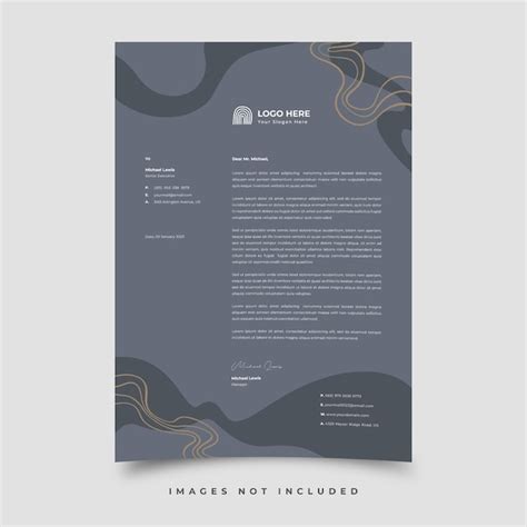 Premium Vector | Letterhead template