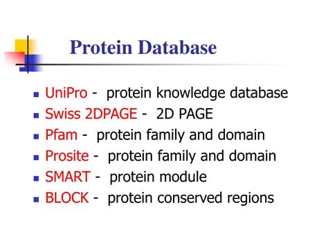 PPT - Protein Database PowerPoint Presentation, free download - ID:4583360