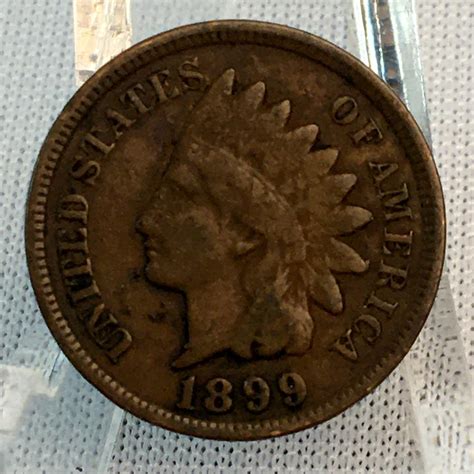 Lot - 1899 US 1c Indian Head Cent