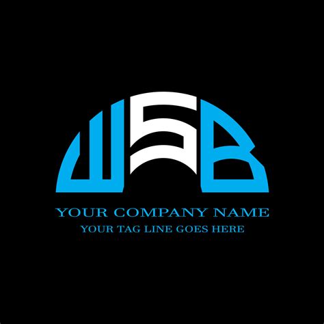 WSB letter logo creative design with vector graphic 8654674 Vector Art at Vecteezy