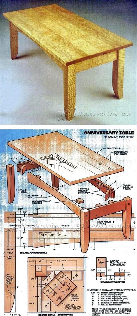 Coffee Table Plan - Furniture Plans and Projects | WoodArchivist.com # ...