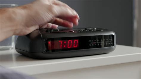 alarm clock digital ringing 7am tired Stock Footage Video (100% Royalty ...