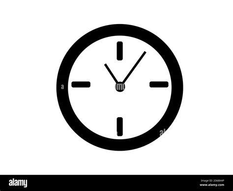 Clock vector Black and White Stock Photos & Images - Alamy