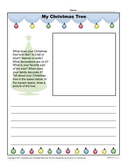 Writing Prompt Worksheet For Kindergarten