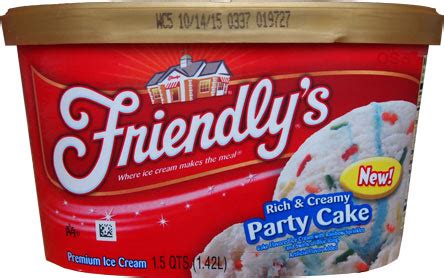 On Second Scoop: Ice Cream Reviews: Friendly's Party Cake Ice Cream