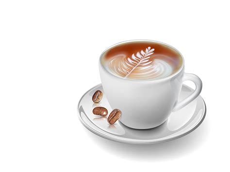 Realistic coffee cup of vector art. 538788 Vector Art at Vecteezy