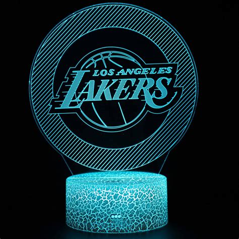 Los Angeles Lakers Basketball 3D Optical Illusion Lamp — 3D Optical Lamp