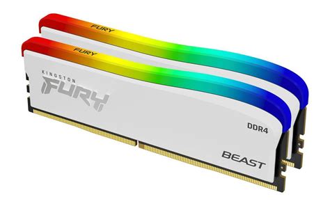 金士顿发布特别版 DDR4 内存条：白色散热马甲，有 RGB 灯效_Beast_系列_Kristy