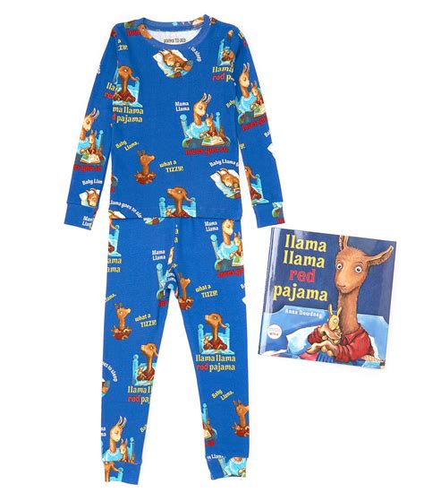 Books To Bed Little/Big Boys 2-10 Llama llama Red Pajama 2-Piece Pajamas & Book Set | Dillard's