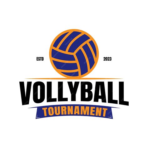 Premium Vector | Sport volleyball club logo volleyball club tournament volleyball club emblem ...